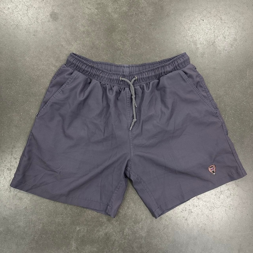Mad Chuck discontinued grey mesh-lined swim shorts Size Md